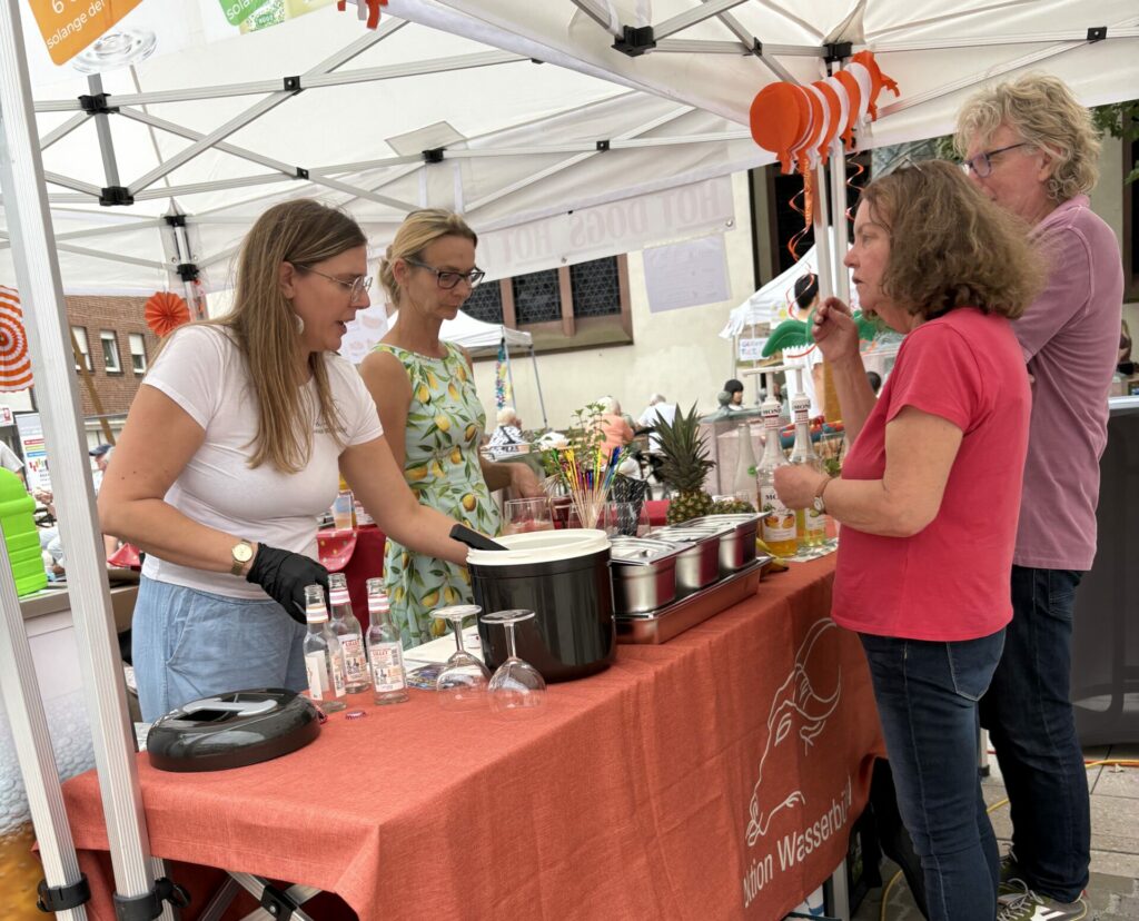 Fest der Kulturen Infostand in Jülich von Aktion Wasserbüffel